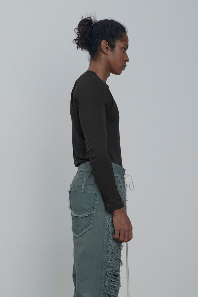 PANELLED LONG SLEEVE T-SHIRT
