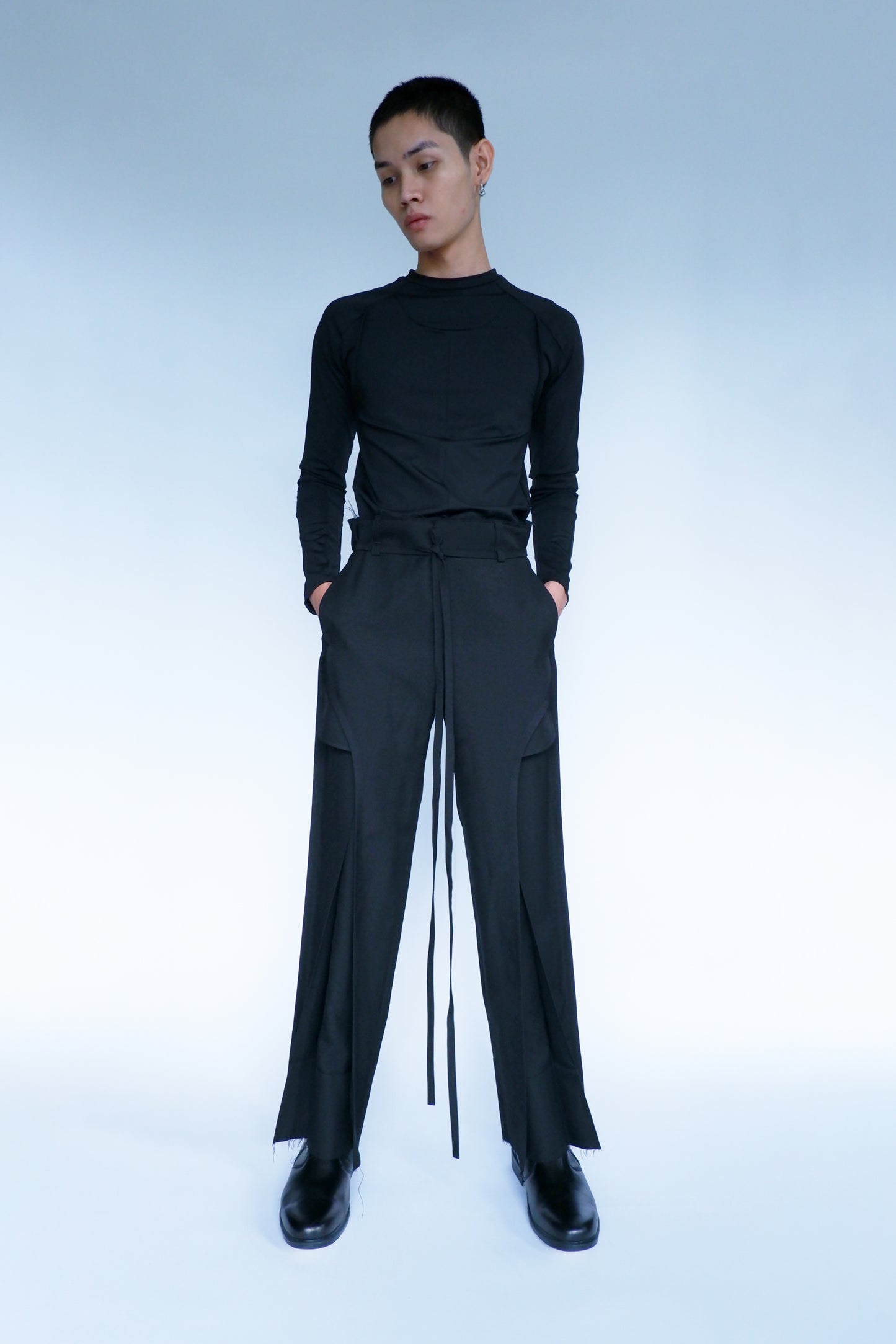 EXPOSED TAILORED TROUSERS