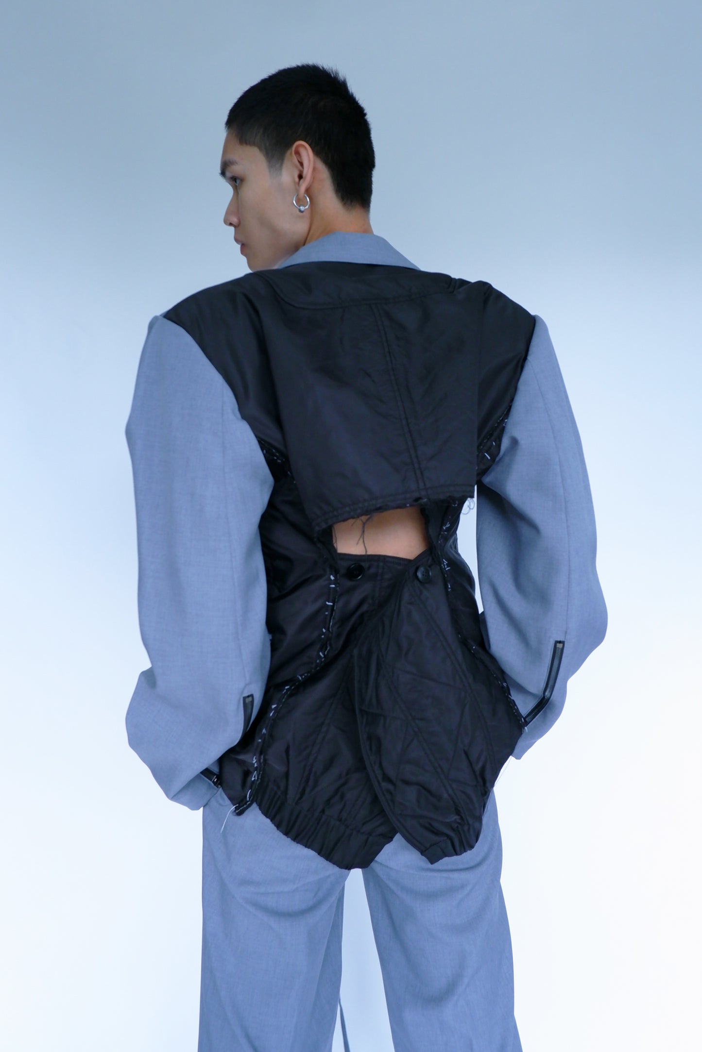 HYBRID BOMBER TAILORED JACKET