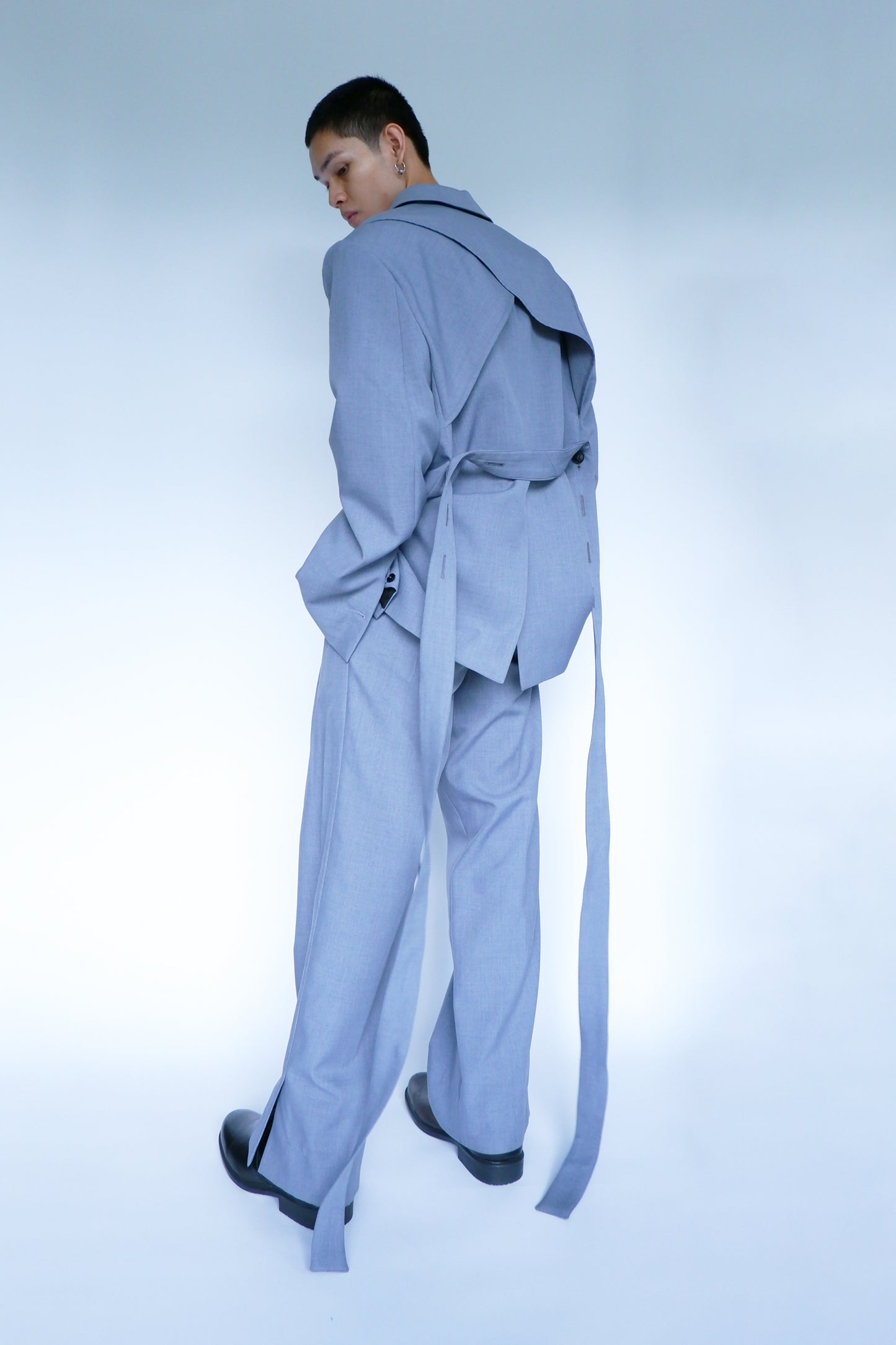 OVERSIZED EXPOSED STRUCTURED TAILORED JACKET