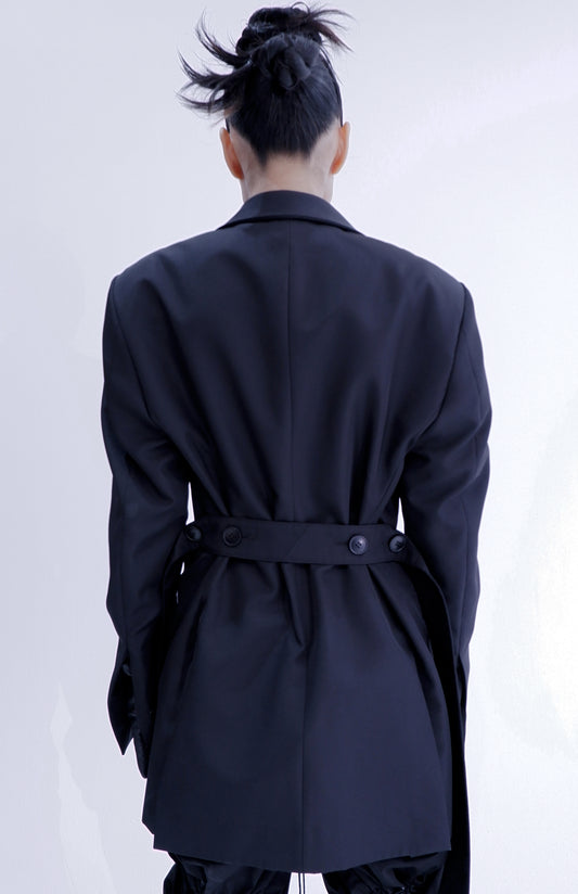 BELTED TAILORED SUIT