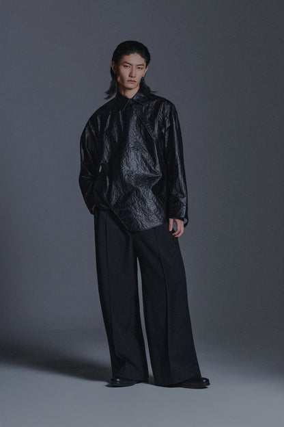 WRINKLED TWISTED L/S SHIRT