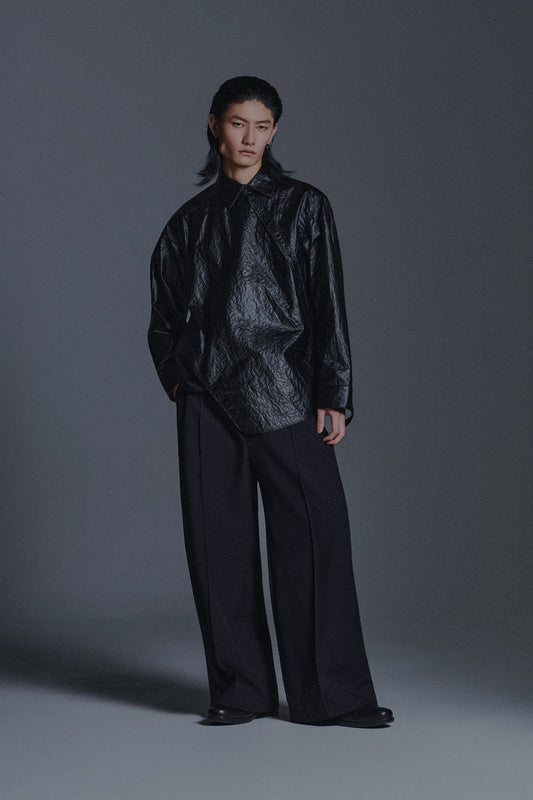 WRINKLED TWISTED L/S SHIRT