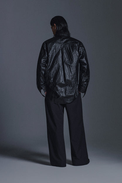 WRINKLED TWISTED L/S SHIRT