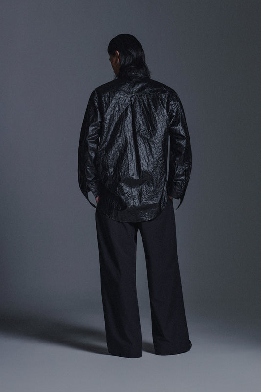 WRINKLED TWISTED L/S SHIRT