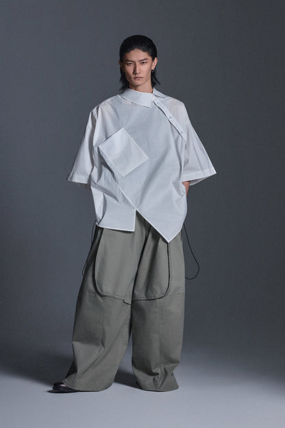 OVERSIZED TWISTED S/S SHIRT