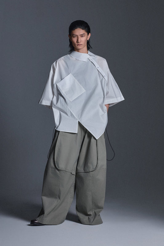 OVERSIZED TWISTED S/S SHIRT