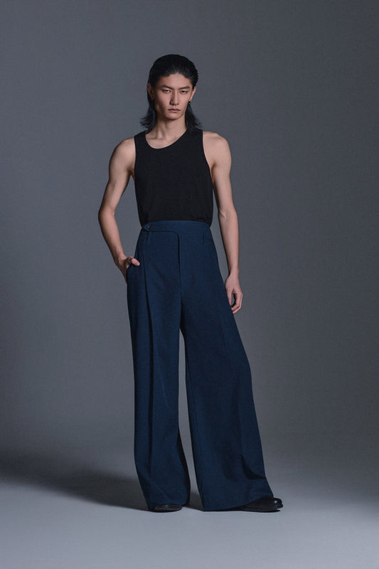 HIGH-WAIST TAILORED TROUSERS