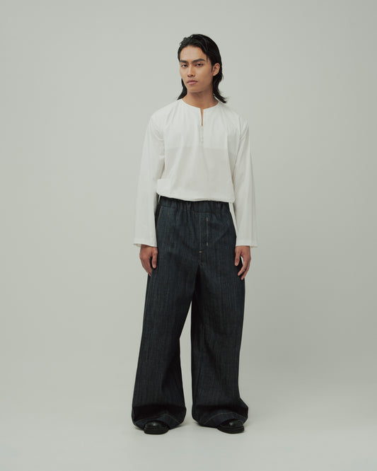 OVERSIZED DENIM TROUSERS