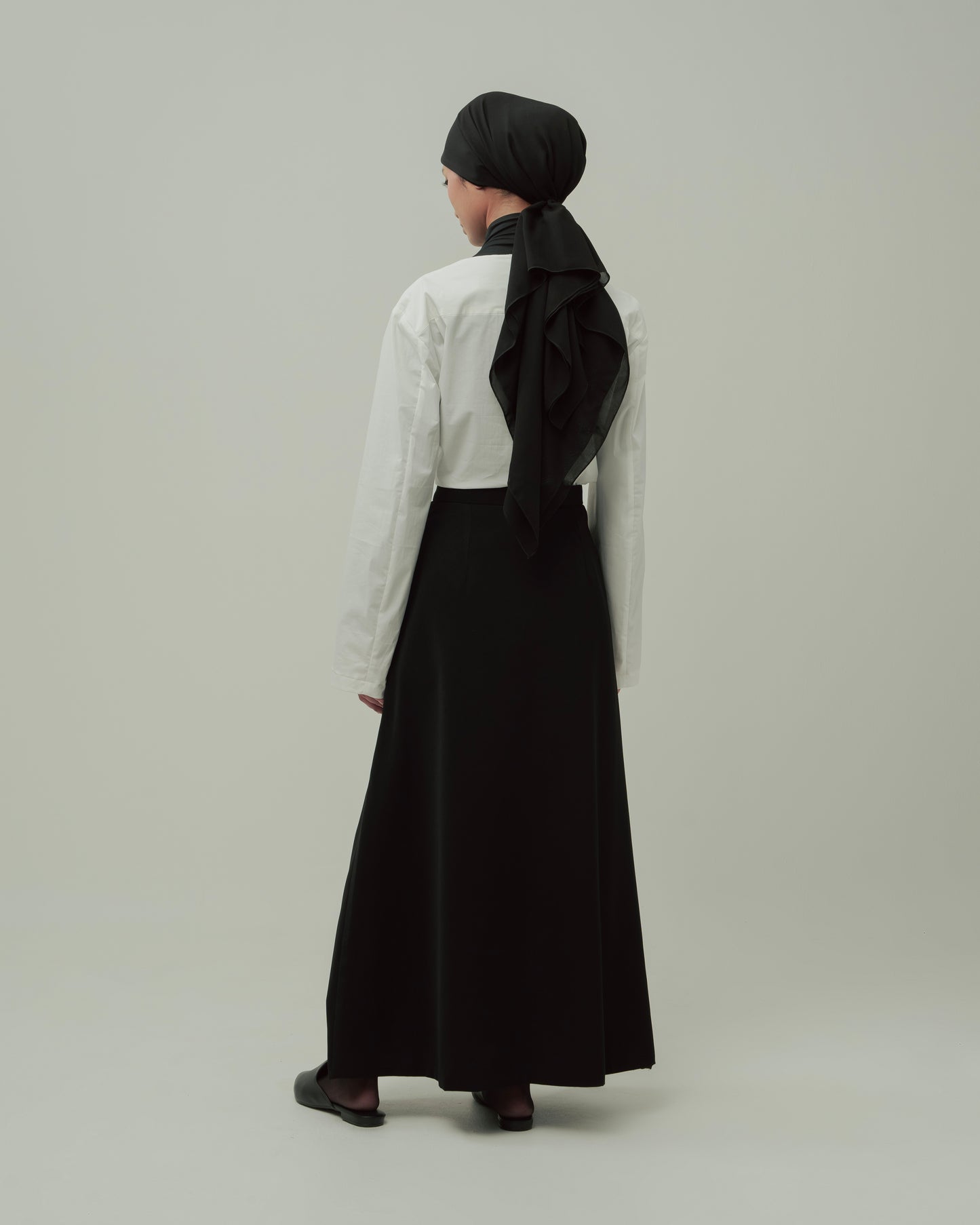 WIDE PANELLED SKIRT