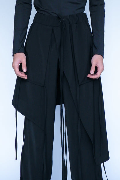 MULTI LAYER STRAIGHT CUT TROUSERS