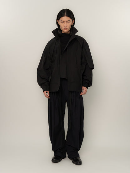 PINCHED BOMBER (BLACK)
