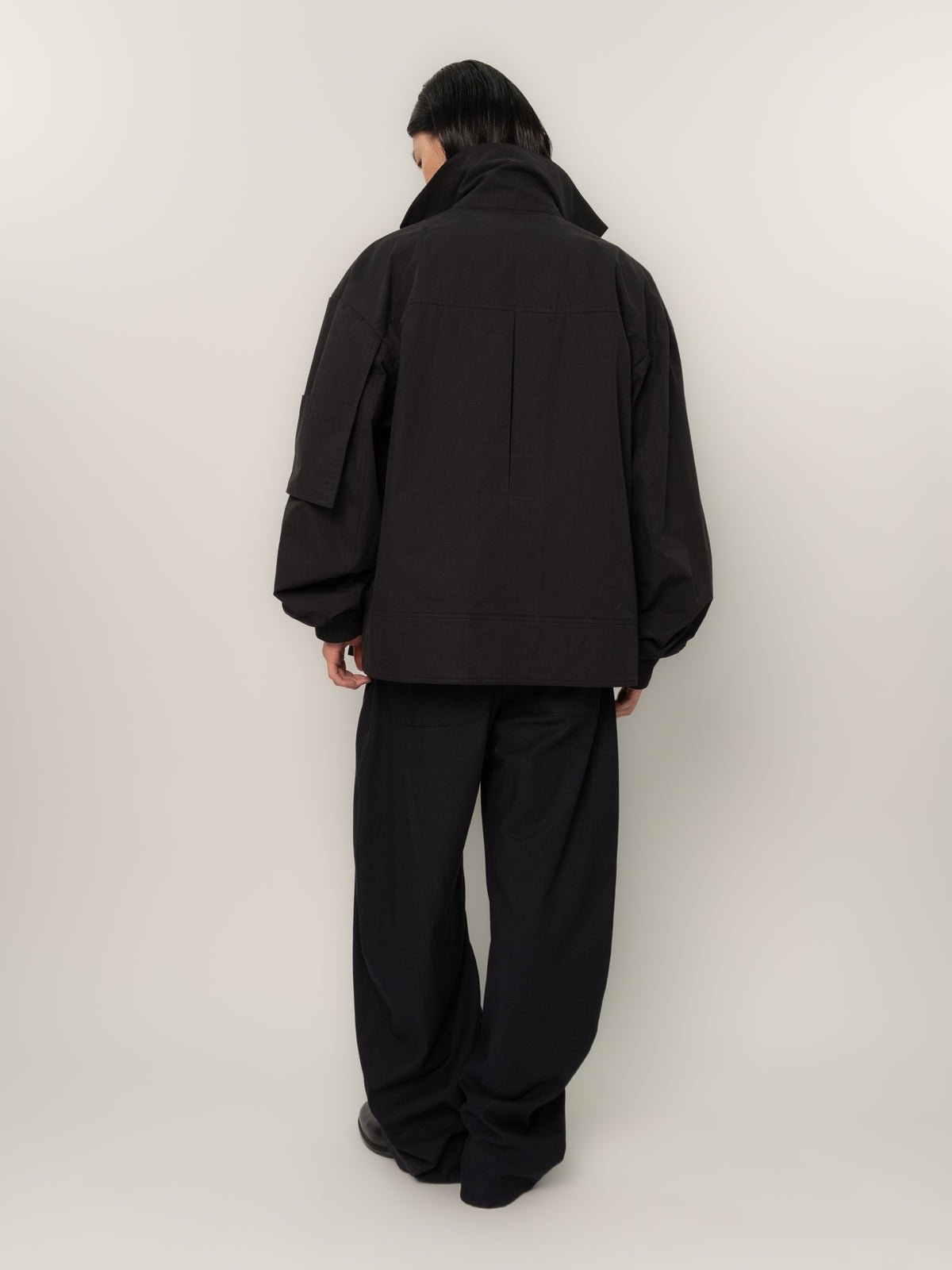 PINCHED BOMBER (BLACK)