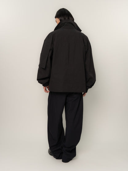 PINCHED BOMBER (BLACK)