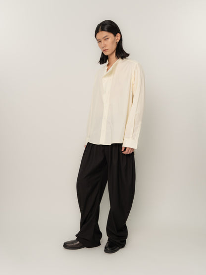 WIDE PLACKET L/S SHIRT (BONE)
