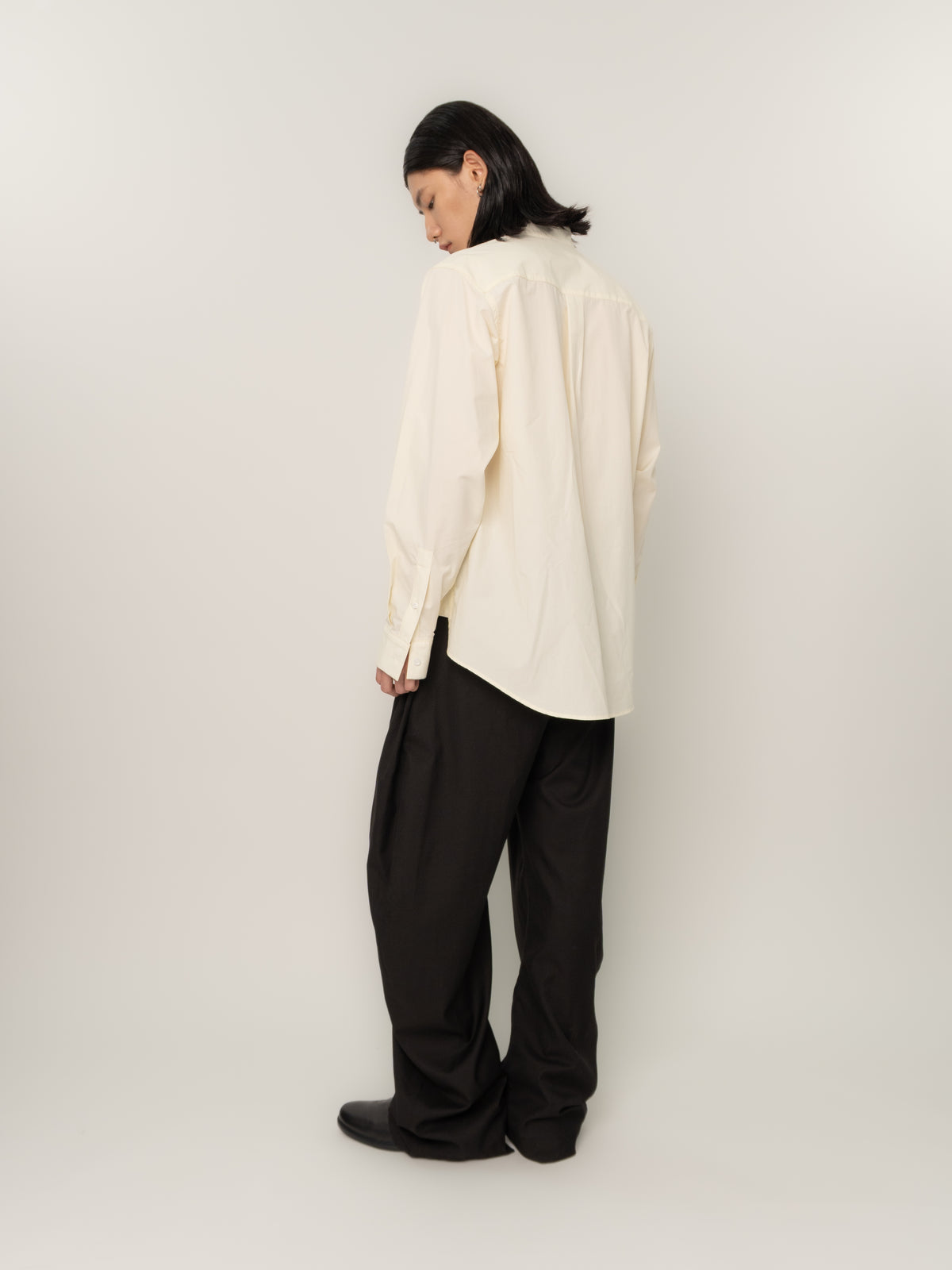 WIDE PLACKET L/S SHIRT (BONE)