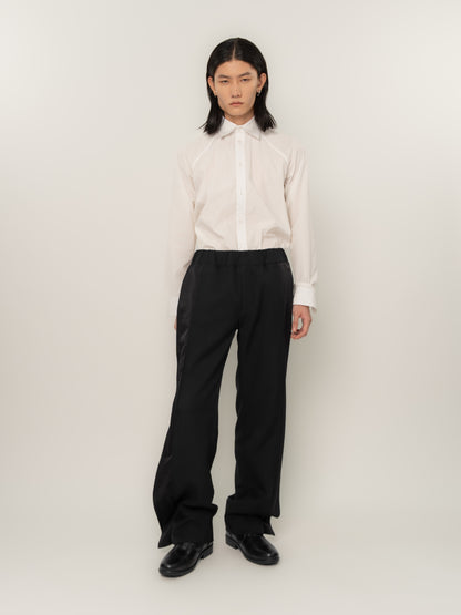 CASUAL TUXEDO TROUSERS (BLACK)
