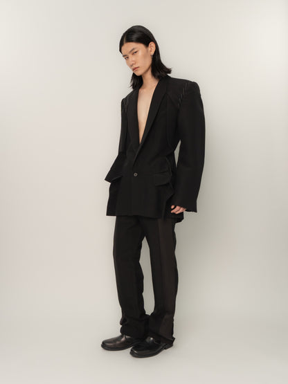 PINCHED BLAZER (BLACK)
