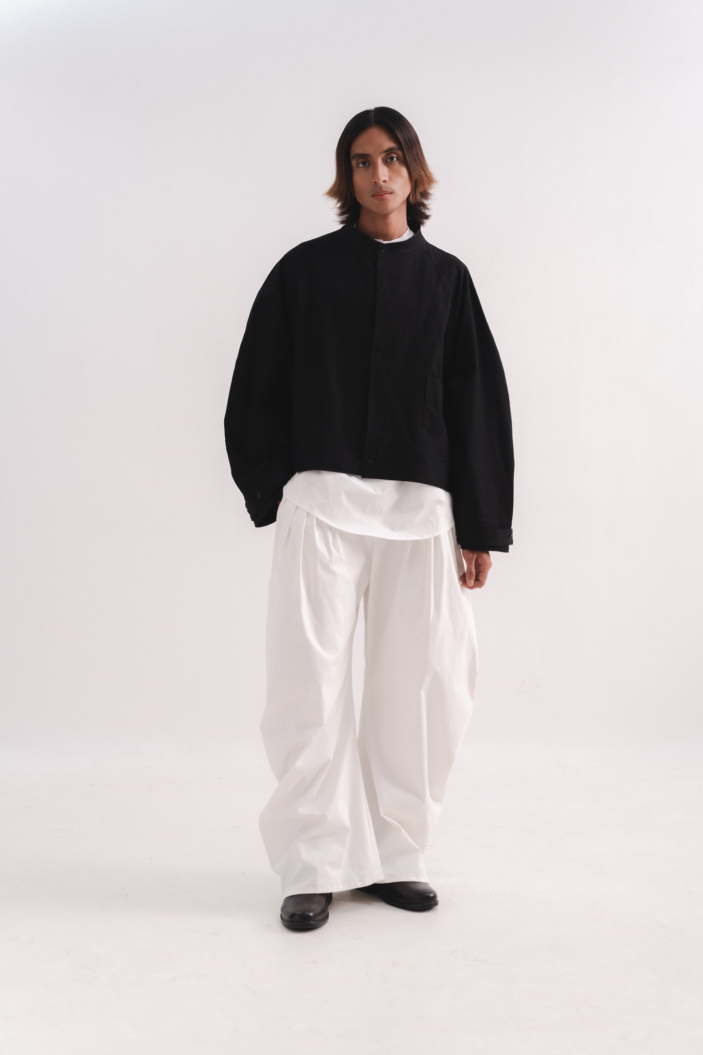 OVERSIZED PIQUÉ BOMBER