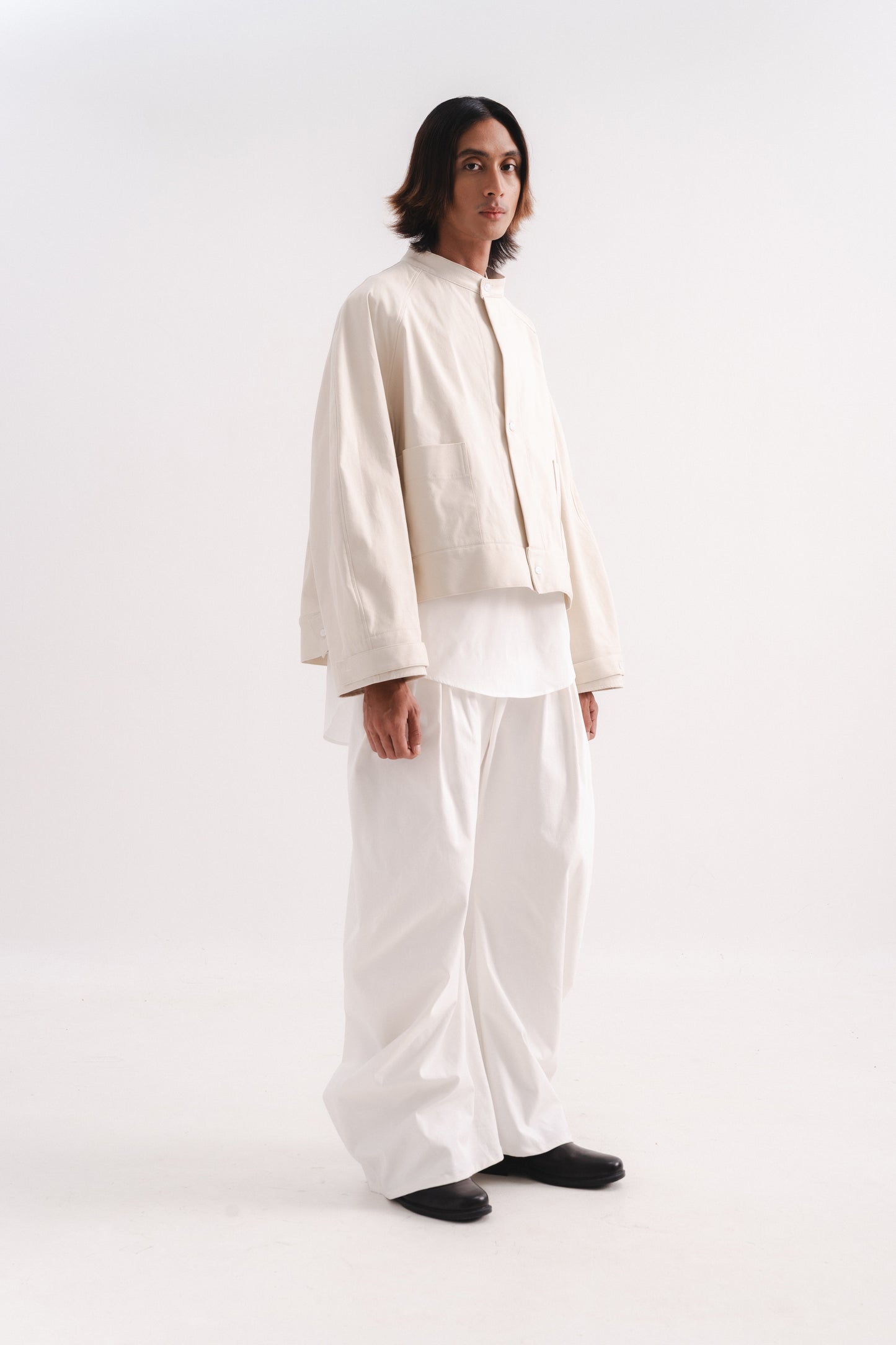 OVERSIZED PIQUÉ BOMBER