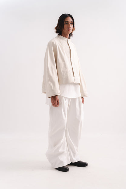 OVERSIZED PIQUÉ BOMBER