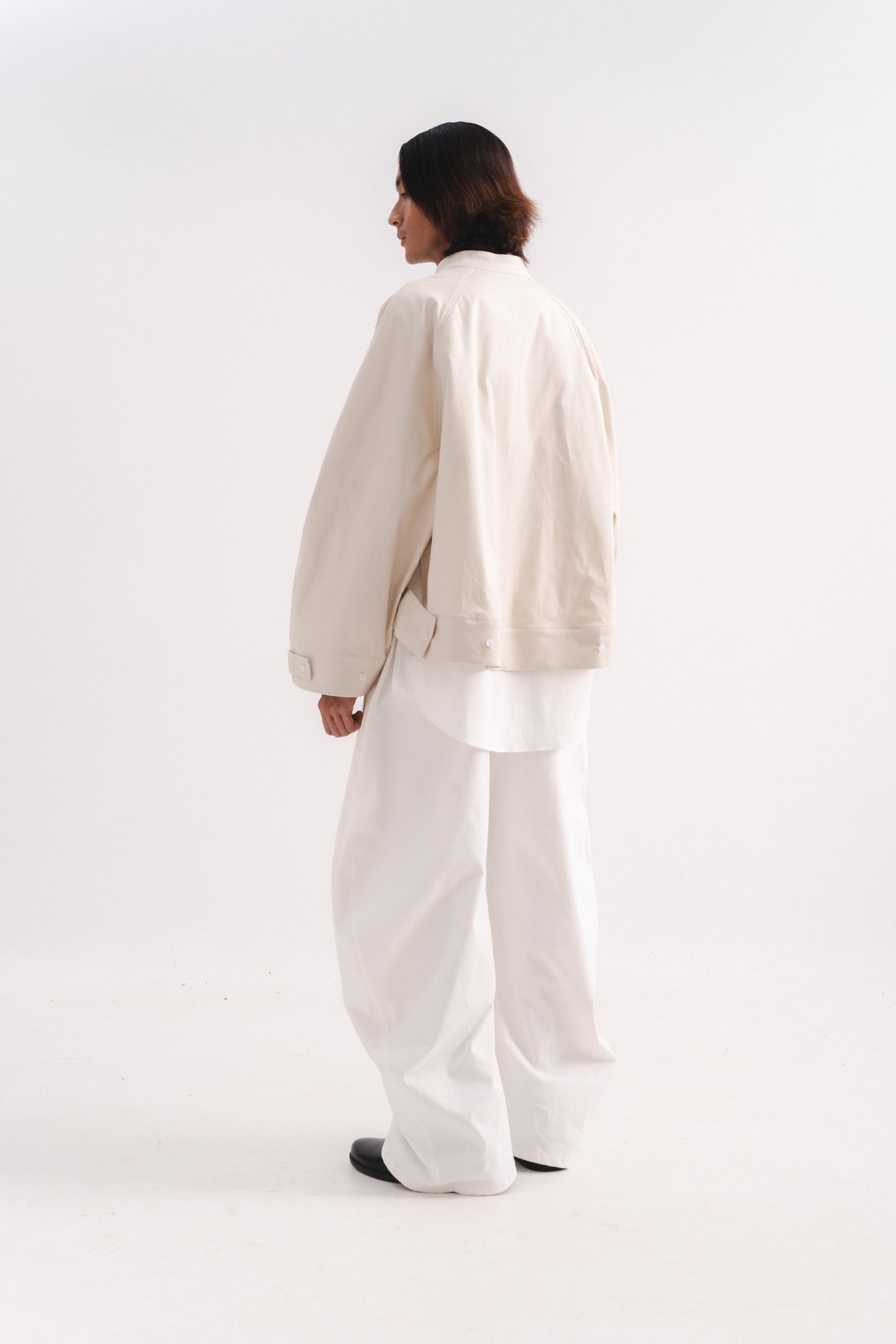 OVERSIZED PIQUÉ BOMBER