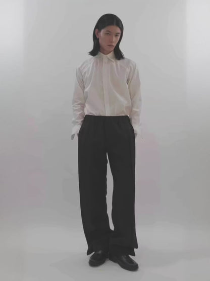 CASUAL TUXEDO TROUSERS (BLACK)