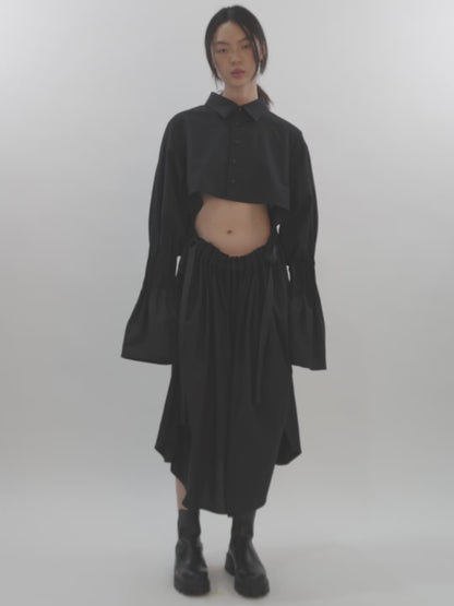 TWO-WAY SHIRT DRESS (BONE)